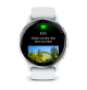 Venu 3 Silver stainless steel bezel with whitestone case and silicone band - 010-02784-00- Garmin